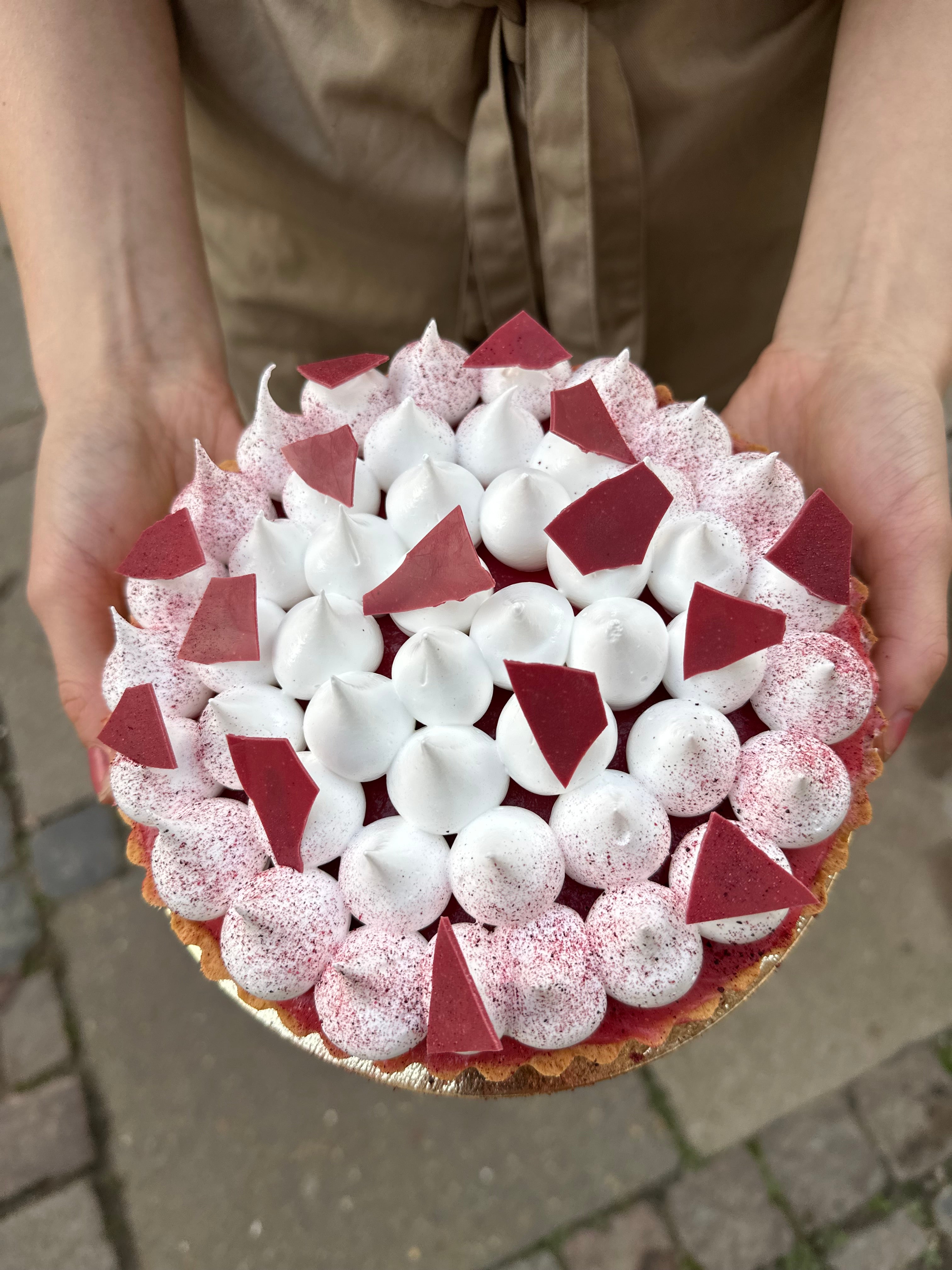 Stor kirsebær tærte 20 cm Ø