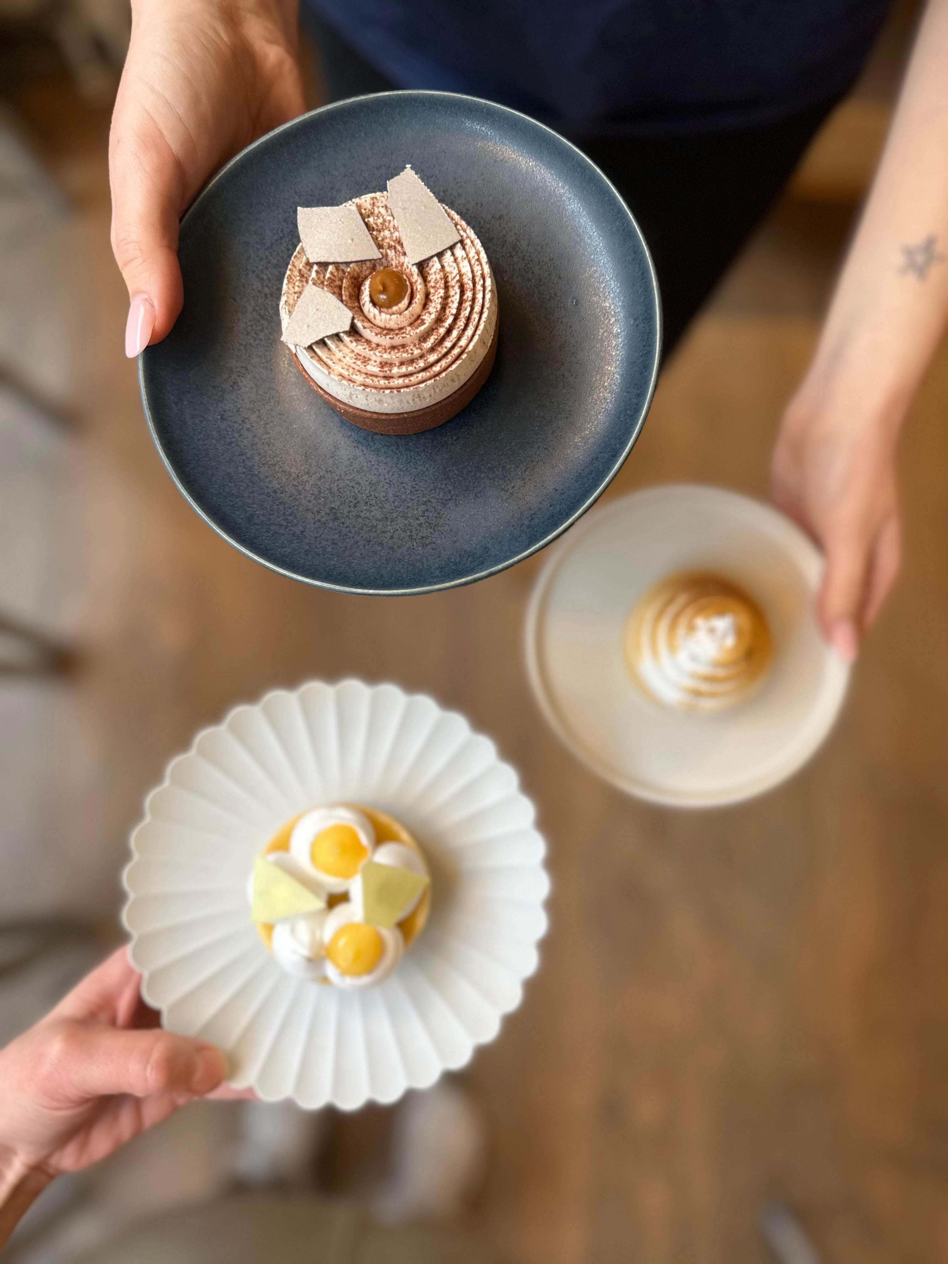 Nytårs citron tærte med guld drys