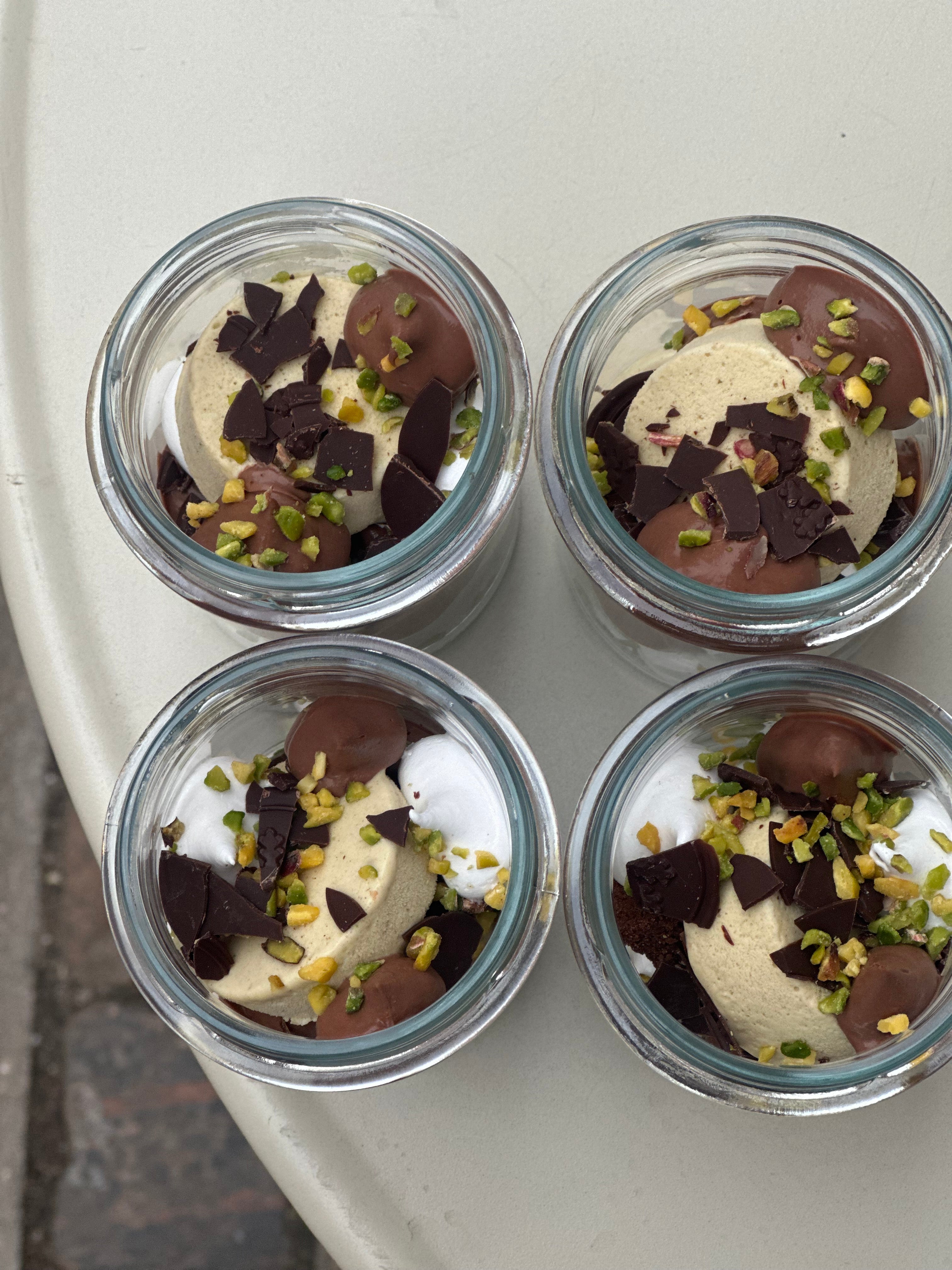 Nytårs Is Dessert - Pistacie og chokolade