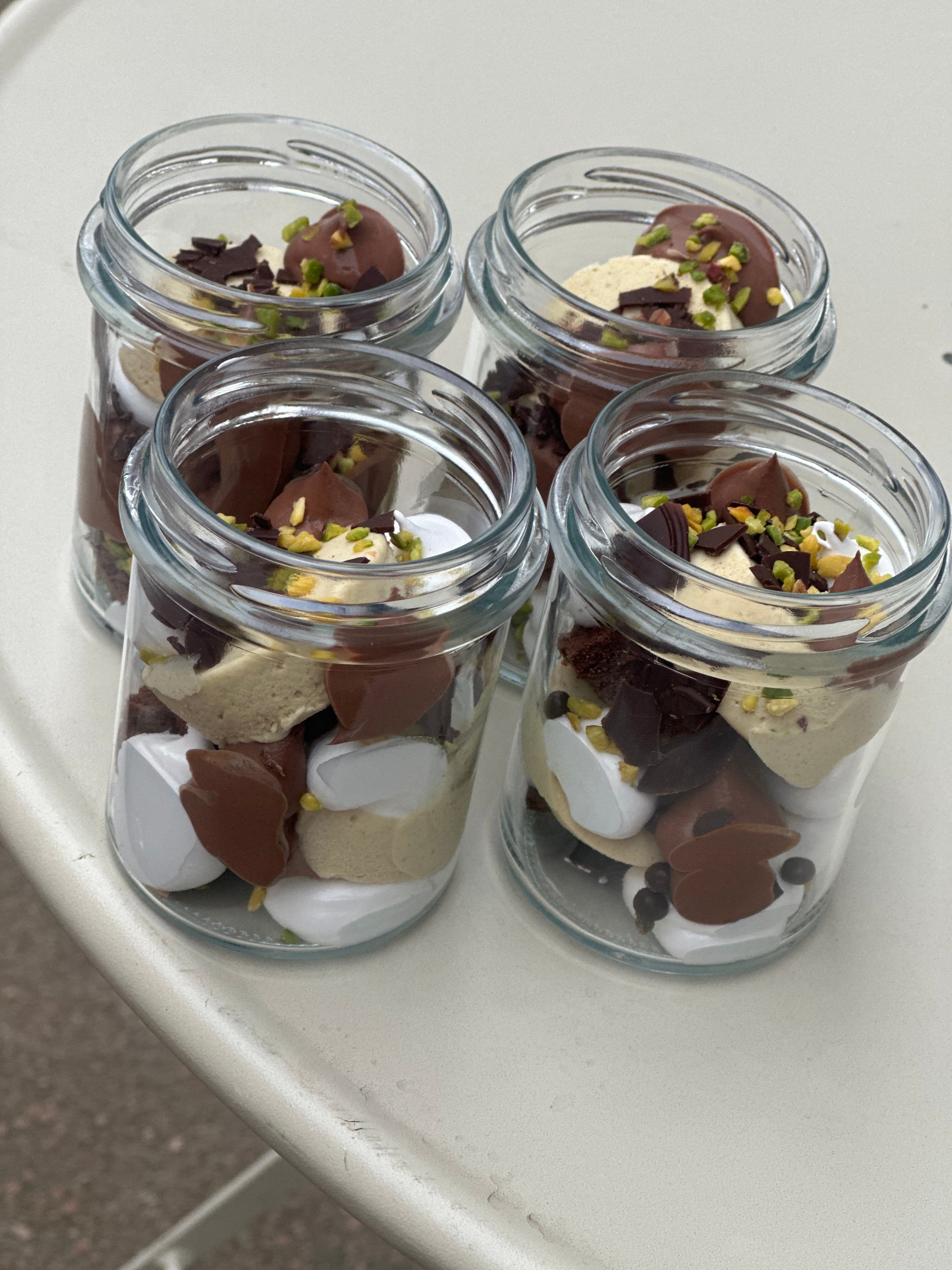 Nytårs Is Dessert - Pistacie og chokolade