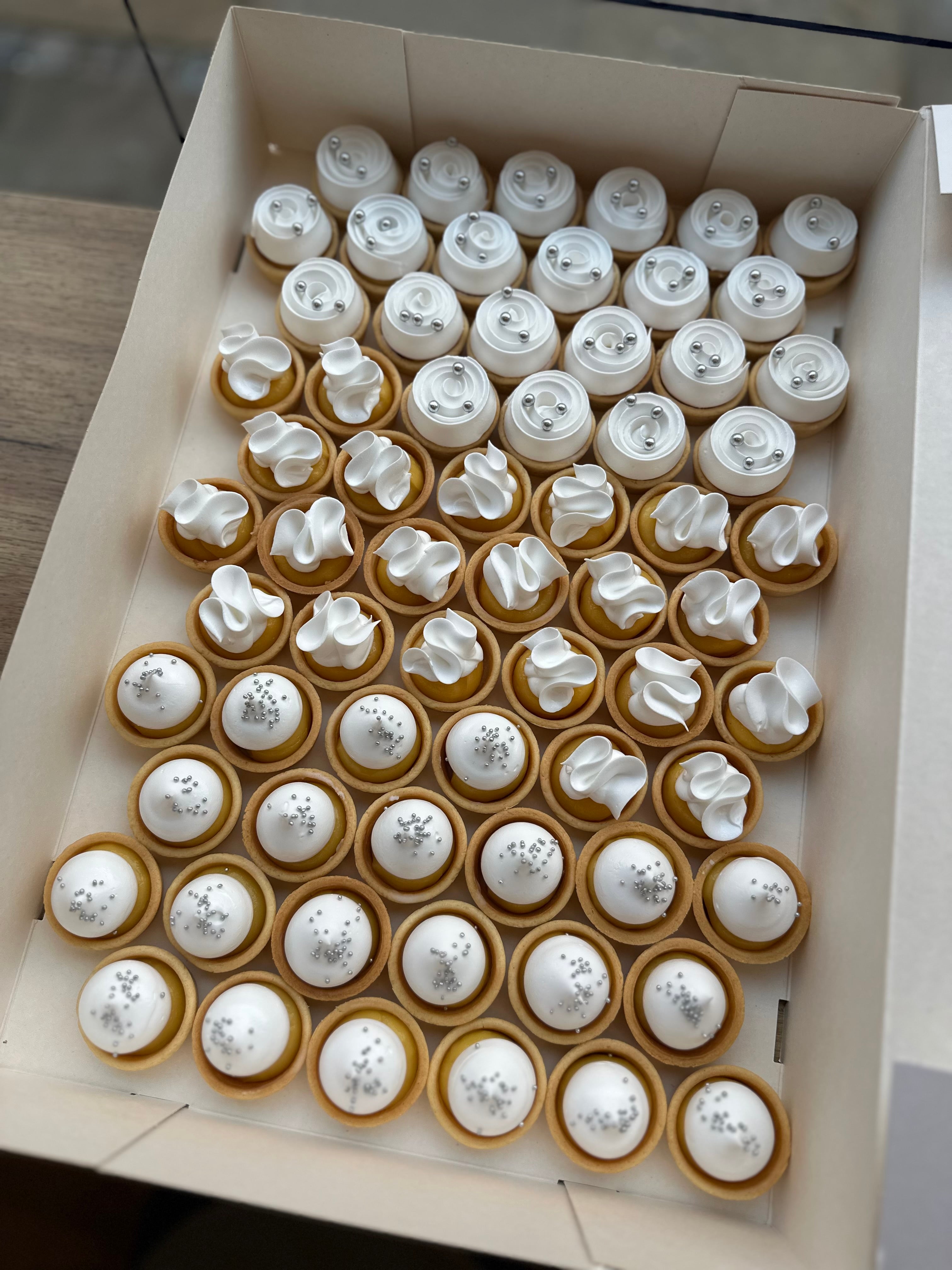 Mini tærter - Sølv æske