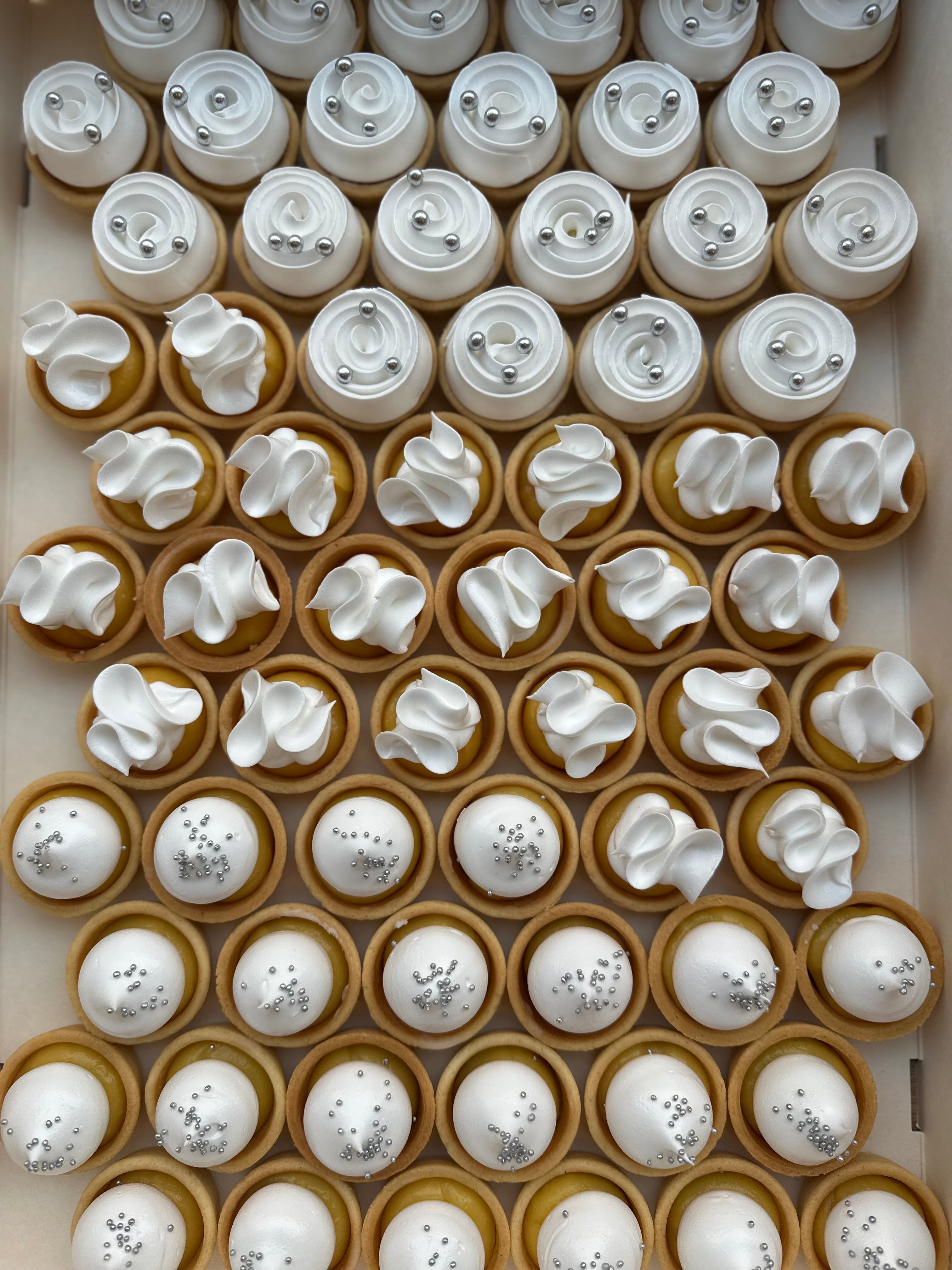 Mini tærter - Sølv æske