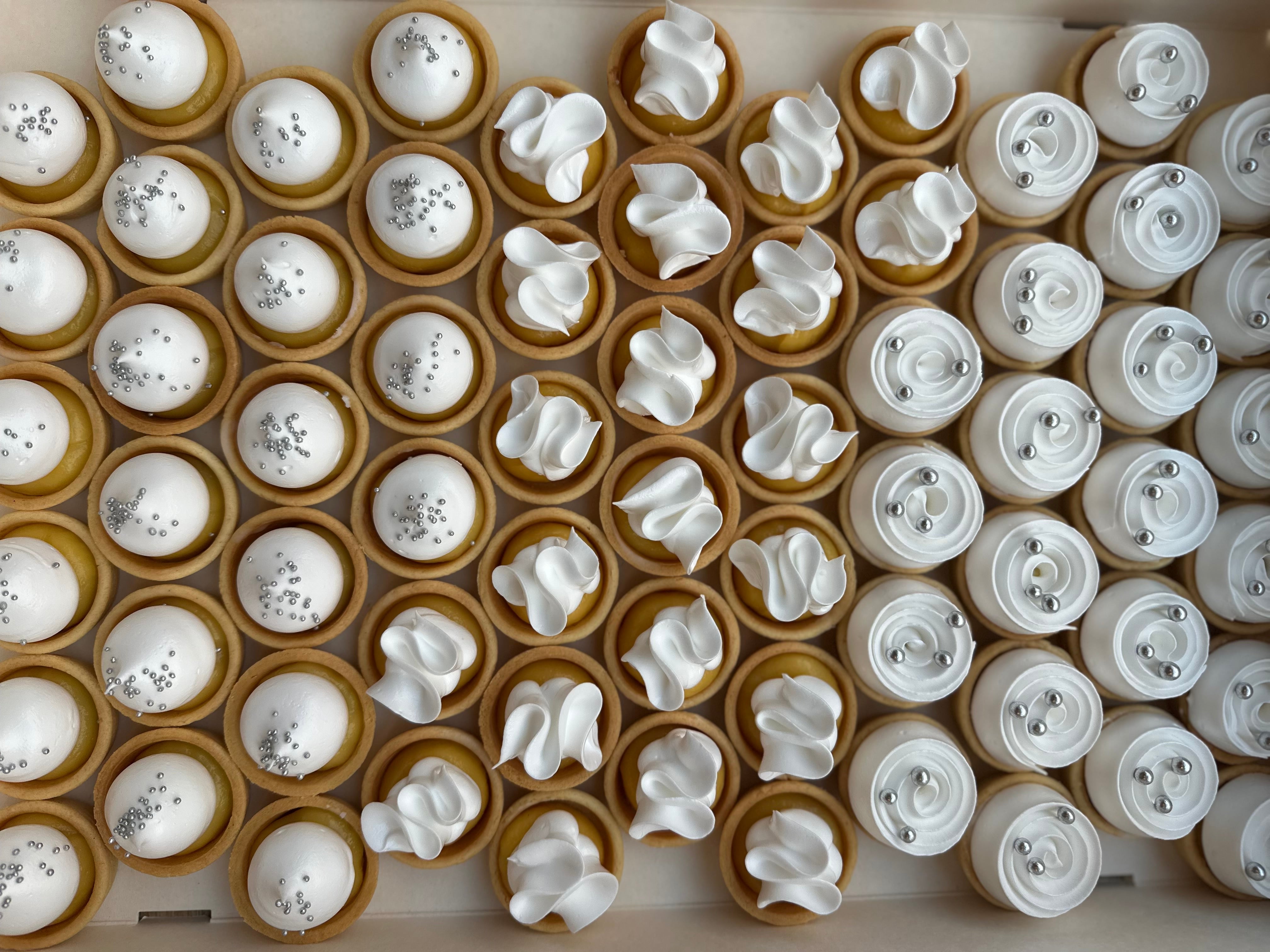 Minitærter - Sølv æske