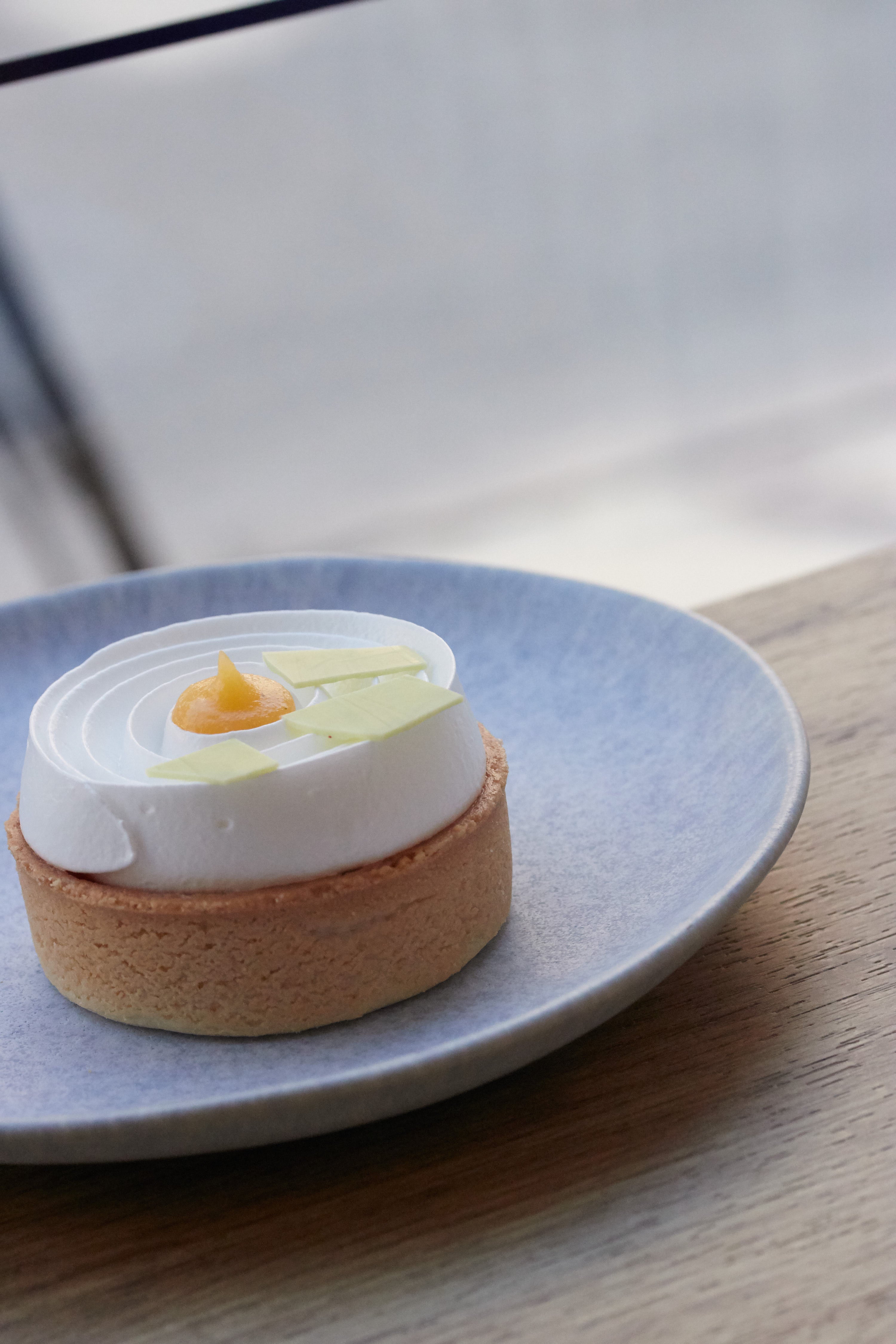 Passionsfrugt og verbena tærte