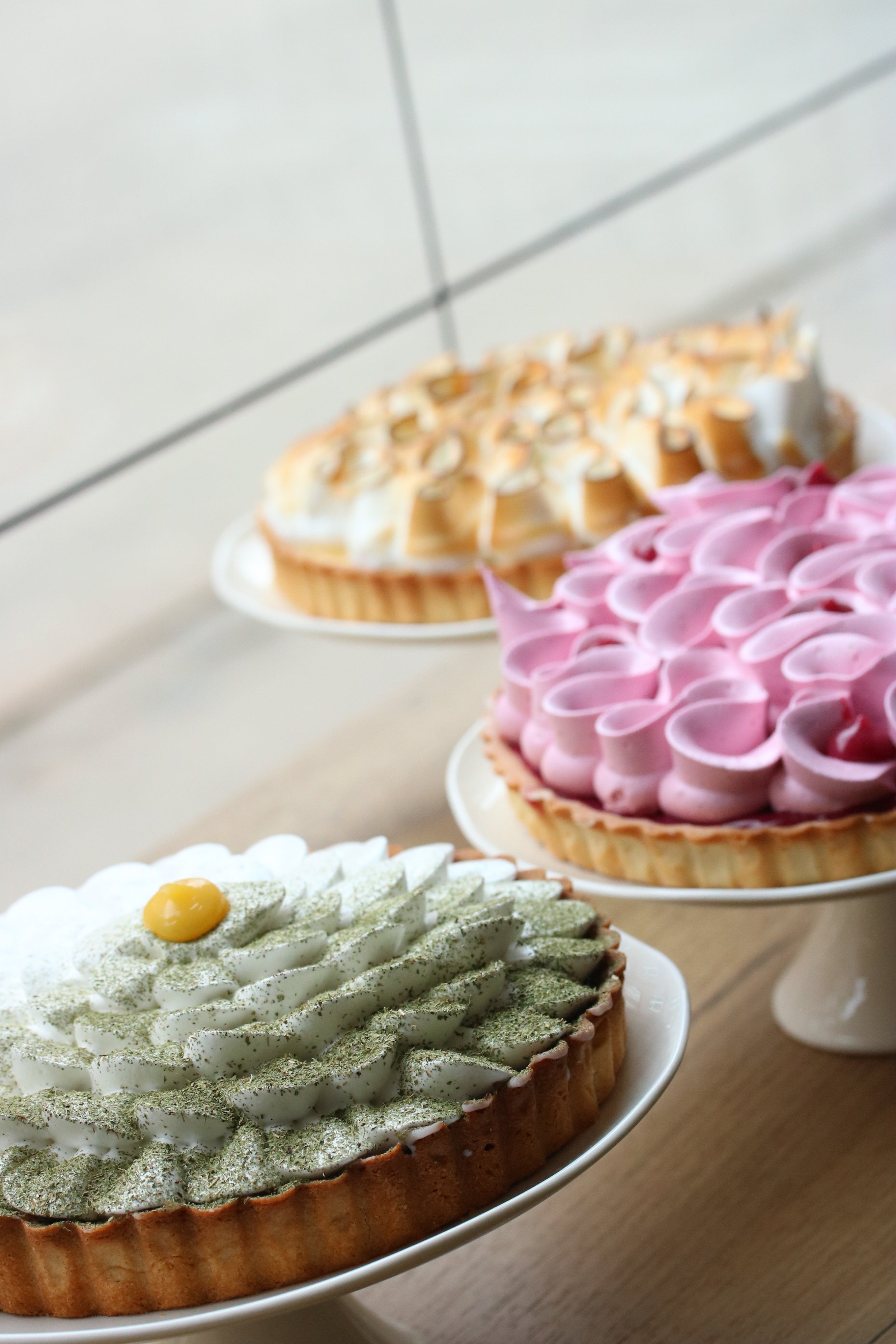 Stor tærte med citron og brændt marengs (6-8 pers)