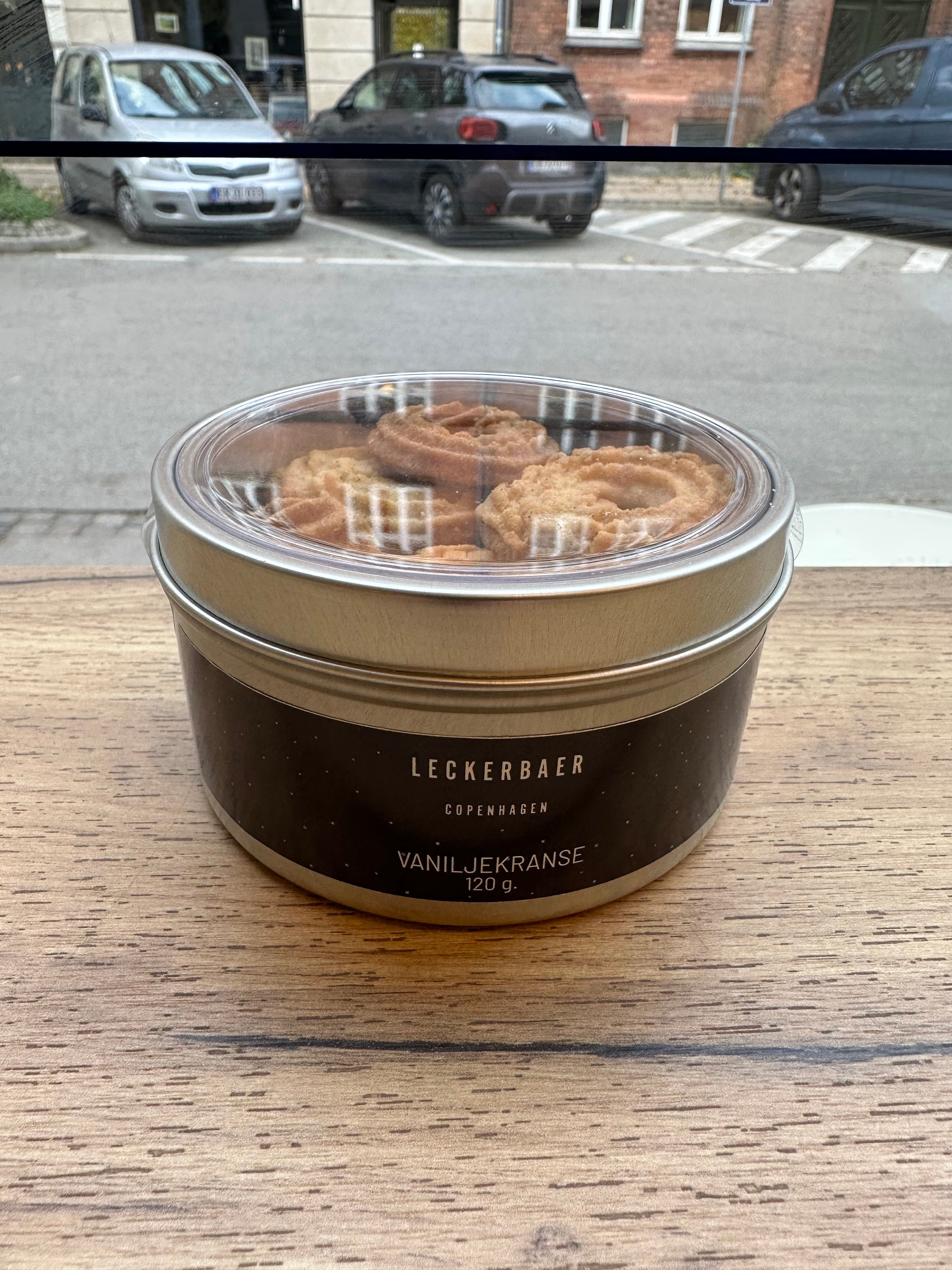 Vaniljekranse - Rund tin æske