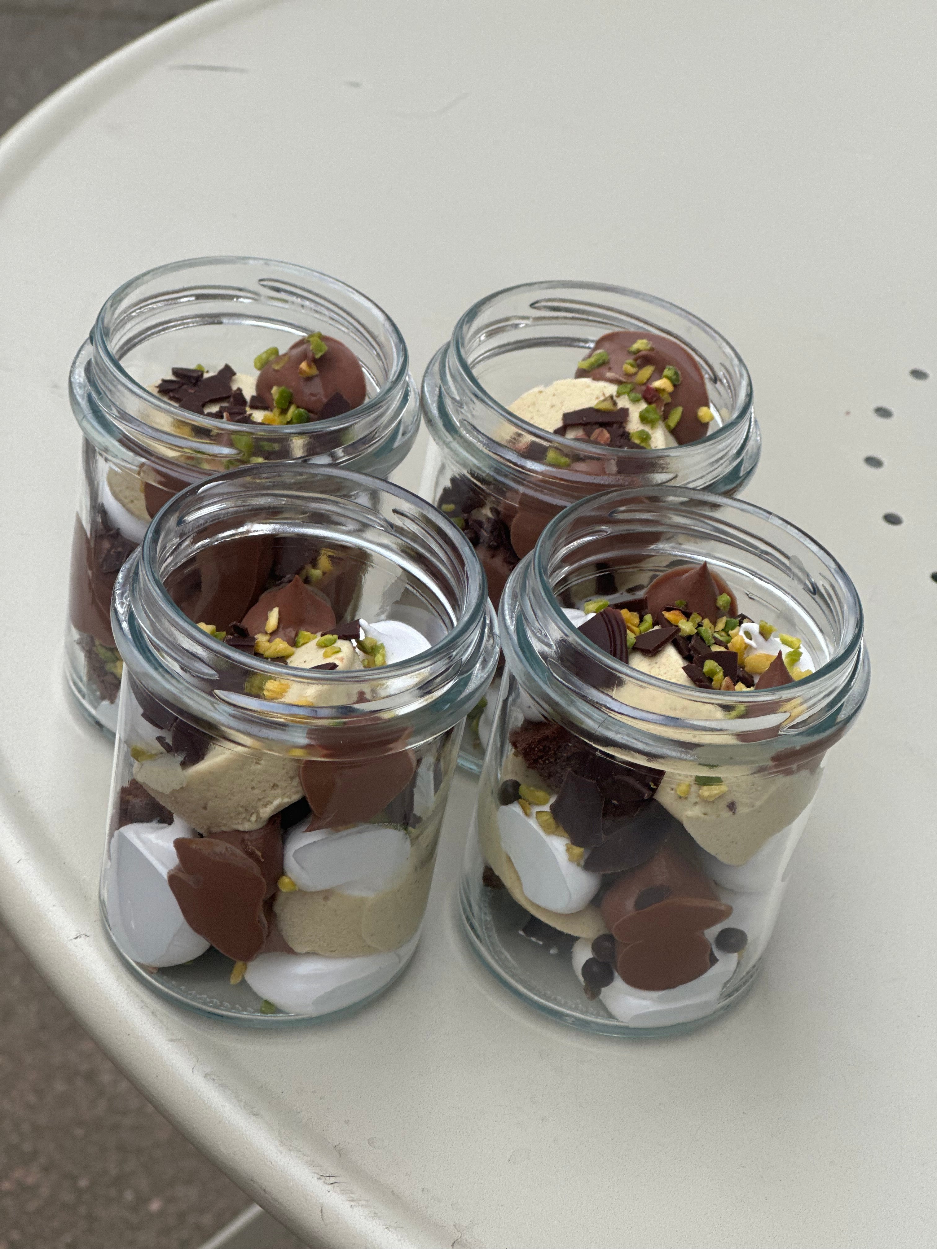 Nytårs Is Dessert - Pistacie og chokolade